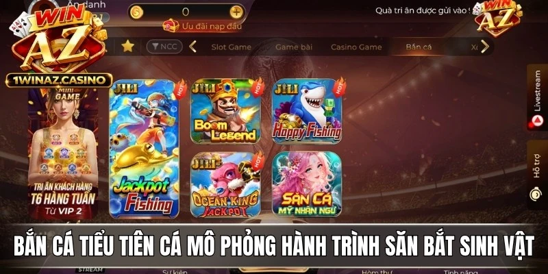 Bắn cá Tiểu Tiên Cá mô phỏng hành trình săn bắt sinh vật biển đầy màu sắc