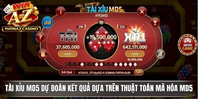 Tài xỉu MD5 là trò chơi dự đoán kết quả dựa trên thuật toán mã hóa MD5