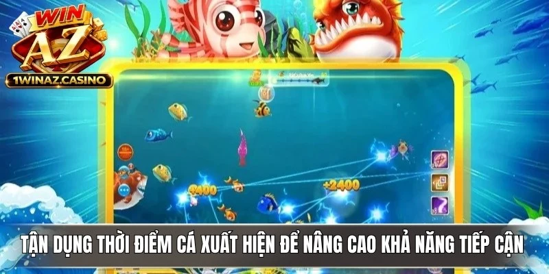 Tận dụng thời điểm cá xuất hiện đông để nâng cao khả năng tiếp cận mục tiêu